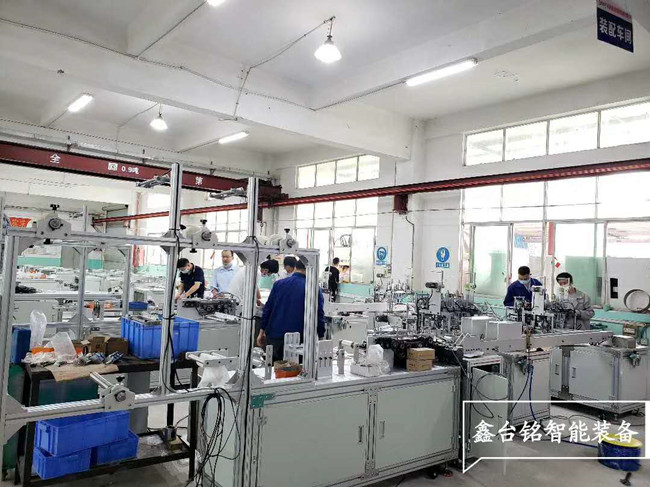 全自動平面口罩機一拖二生產(chǎn)線的應用